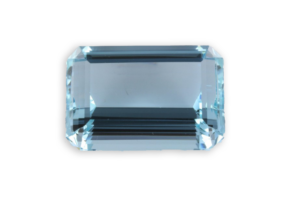 aquamarine from Brazil emerald cut