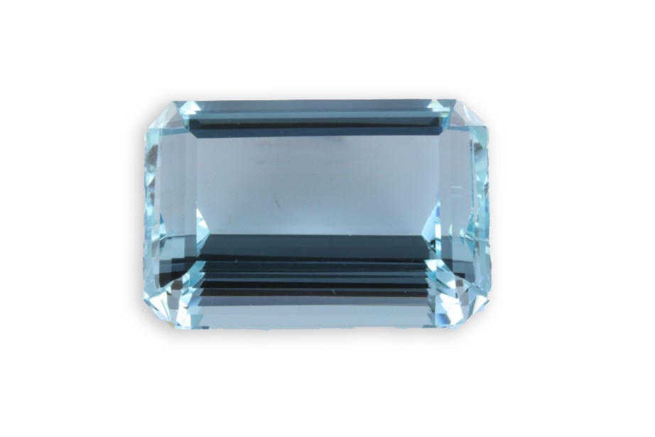 aquamarine from Brazil emerald cut