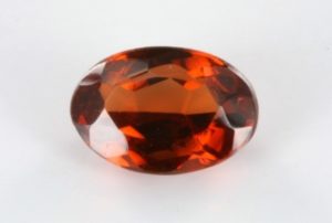 African almandite garnet oval cut