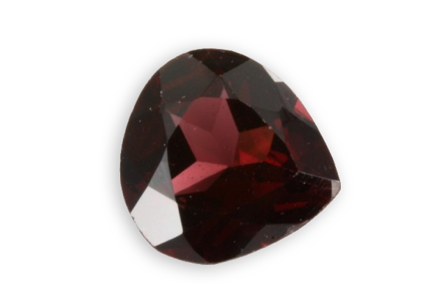 cut almandite garnet