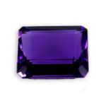 emerald cut amethyst from Madagascar