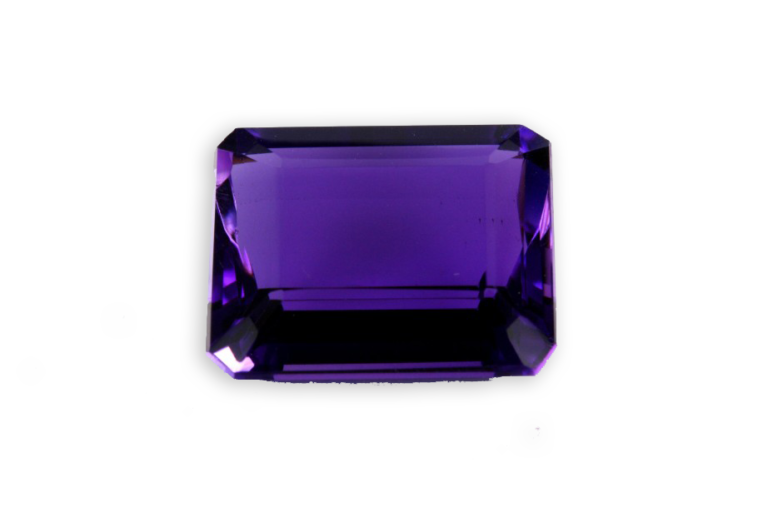 Amethyst aus Madagaskar in Smaradgschliff
