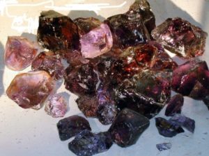 uncut ametrine from Bolivia