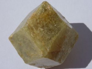 yellow garnet crystal from Mali