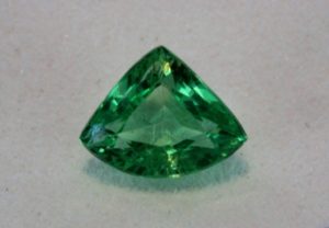 green apatite from Tanzania fancy cut