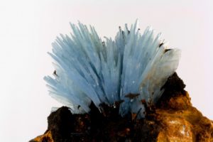 голубой кристалл барита Zghanghan-Nador-Марокко