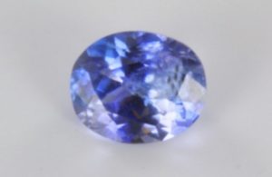 oval cut benitoite from United States