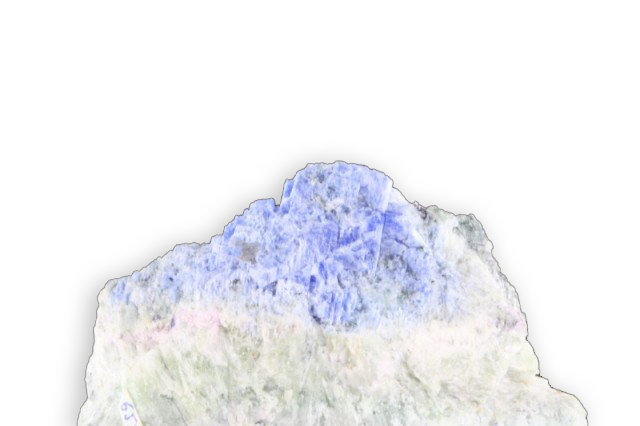 blauer Carletonit aus Mont Saint-Hilaire, Kanada