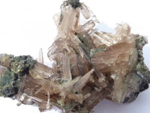 cristales de cerusita de Tsumeb en Namibia