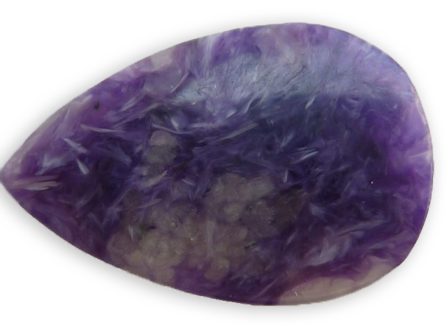 俄罗斯水滴形的紫硅碱钙石
