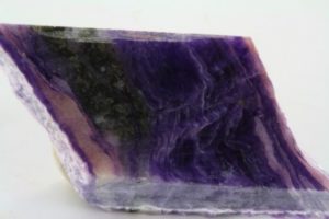 slice cut of Russian charoite