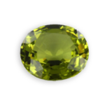 yellow chrysoberyl from Sri Lanka oval cut