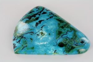 polished chrysocolla with malachite