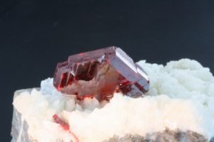 cinnabar crystals from Hunan in China