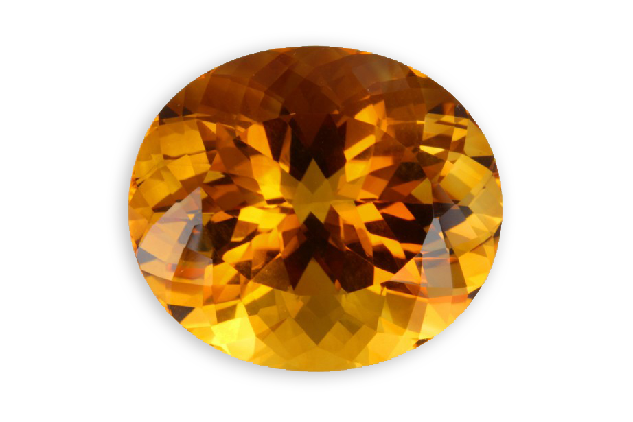 Citrine du Brésil taille ovale