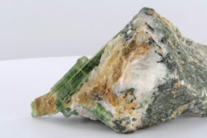 green clinozoisite crystals from Zermatt in Switzerland