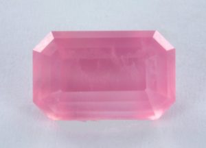 cobaltocalcite emerald cut from South Africa