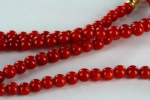 collana di corallo rosso