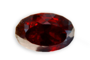 red cuprite from Namibia oval cut