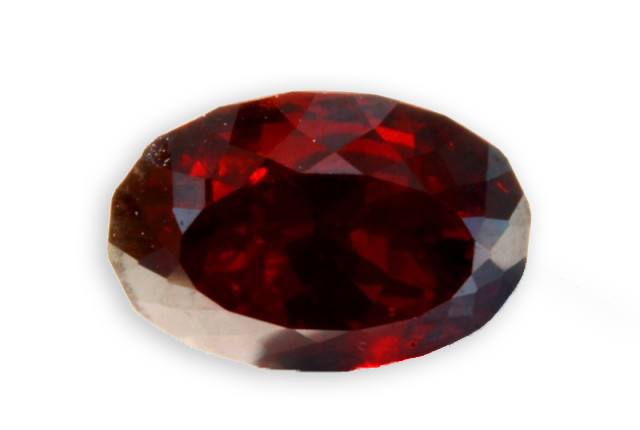 red cuprite from Namibia oval cut