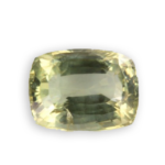 yellow green diopside from Sri Lanka cushion cut