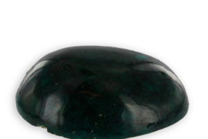 dioptase taillée en cabochon du Zaïre