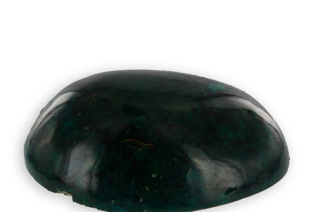 dioptase from Zaire cut in cabochon
