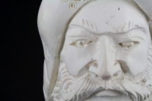 geschnittene Pfeife aus Meerschaum, ungeschliffen, Türkei