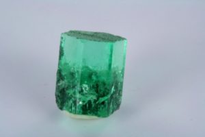 emerald gem crystal to be cut from Muzo in Colombia