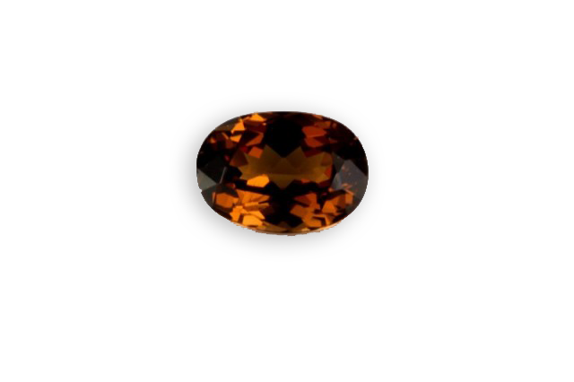 orange enstatite of Africa oval cut