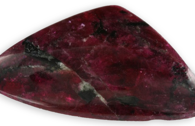 eudialite della Russia lucidata a cabochon