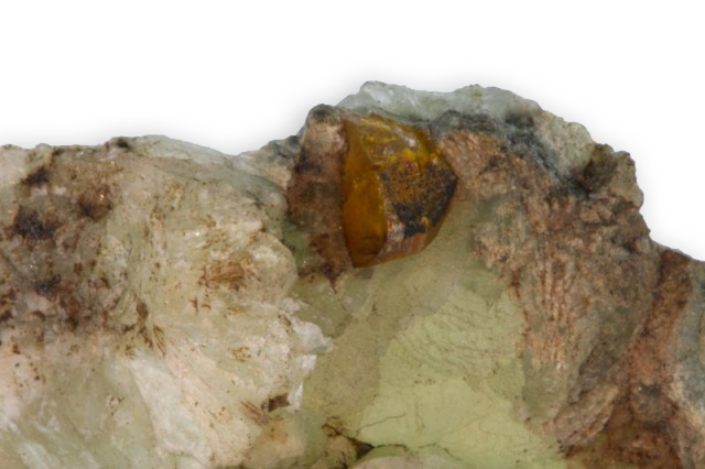 cristallo di greenockite di Bishoptown in Scozia