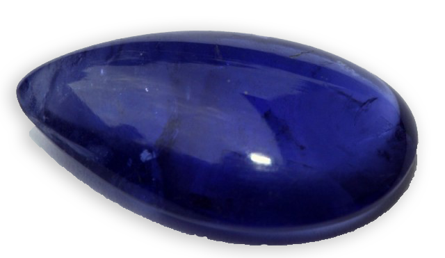 cabochon of hackmanite from Afghanistan