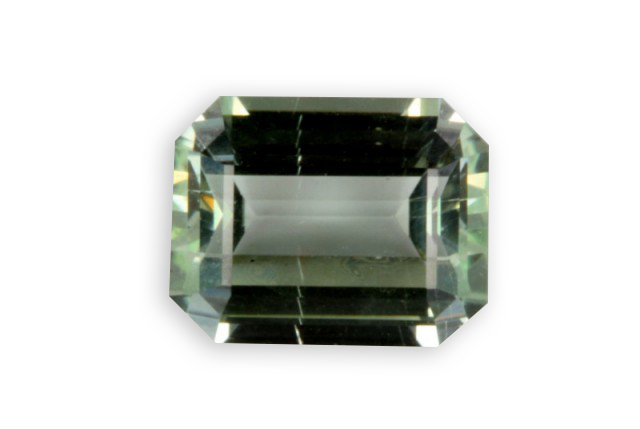 emerald cut hiddenite from Brazil