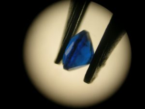 pleochroism : dark lazulite