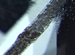 solid type inclusions filling a tube