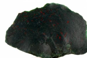 red jasper or heliotrope ( bloodstone ) from India
