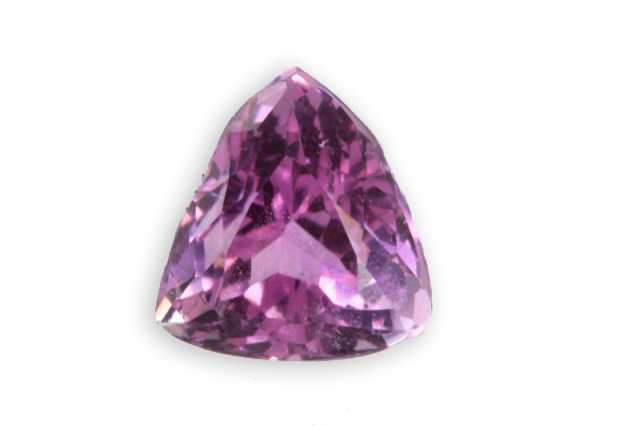 kunzite rosa di Paproke in Afghanistan a taglio trilliant