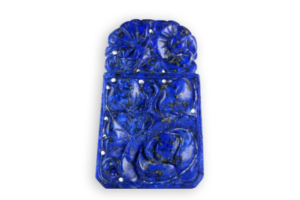 carved lapis lazuli from Afghanistan