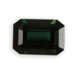 green lazulite from Pakistan emerald cut