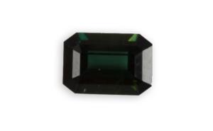 green lazulite from Pakistan emerald cut