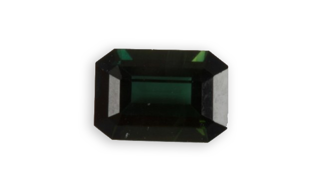 green lazulite from Pakistan emerald cut