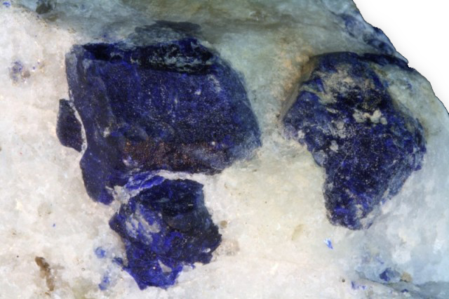 Lasuritkristalle aus Sar-e-Sang in Afghanistan