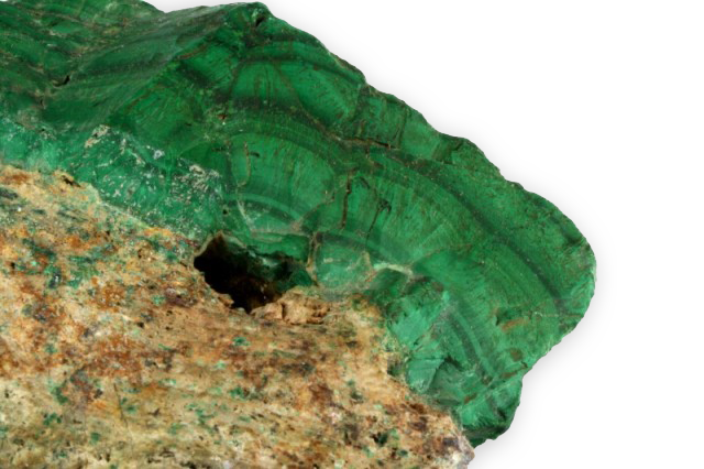 nodule of malachite from Zaire