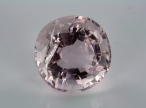 pink marialite form Mogok in Burma round cut