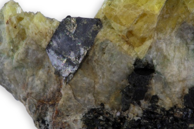 cristal de méliphanite de Norvège