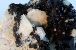 nepheline crystals from Vesuvio in Italy