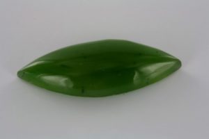 nephrite from China marquise cabochon cut