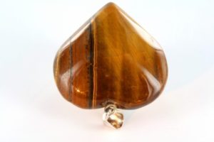 tiger’s eye heart shaped from Brazil