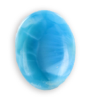 cabochon of larimar from Dominican Republic